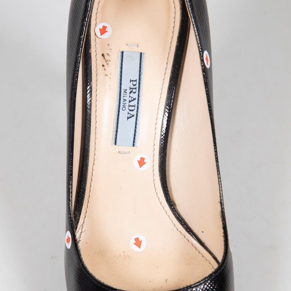 Prada Black Saffiano Leather Pumps