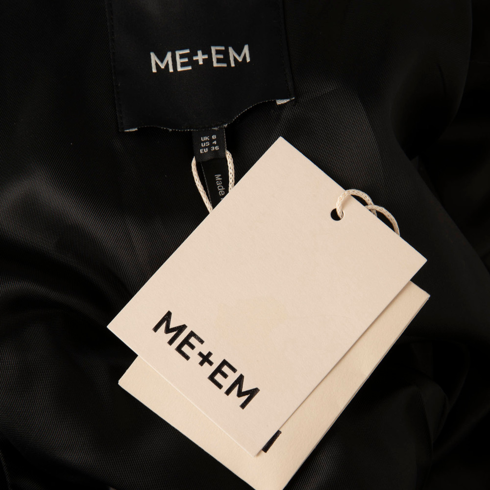 ME+EM Light Walnut Brown Fitted Utility Trench Coat