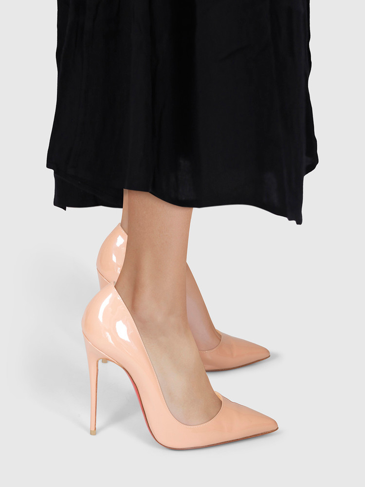Christian Louboutin Nude Patent So Kate 120 Heels