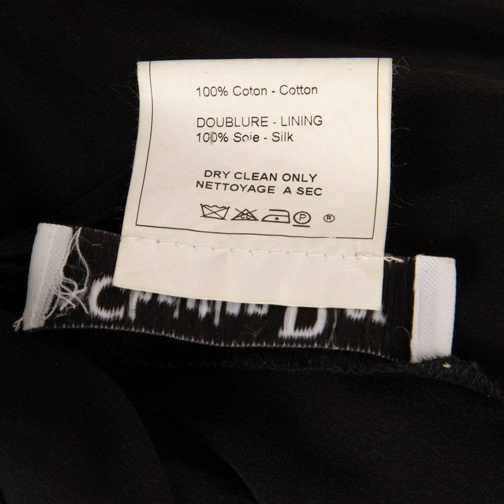 Dior Black Midi Broderie Layered Midi Skirt