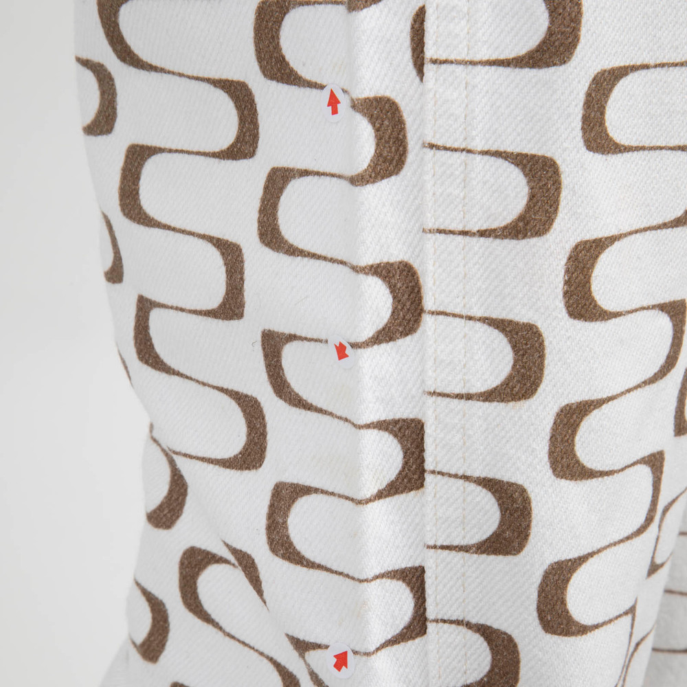 Reformation Denim Patterned Straight Jeans