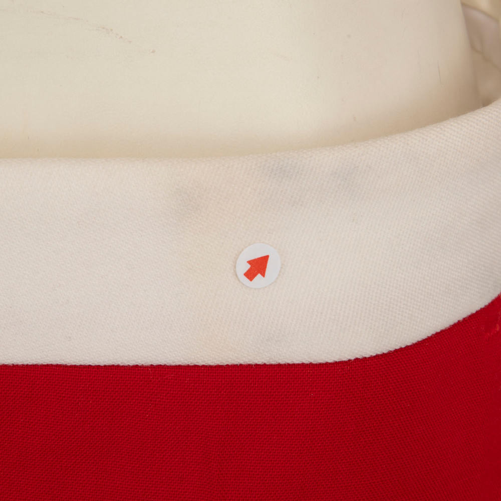 Burberry Red Wool Slim Trousers