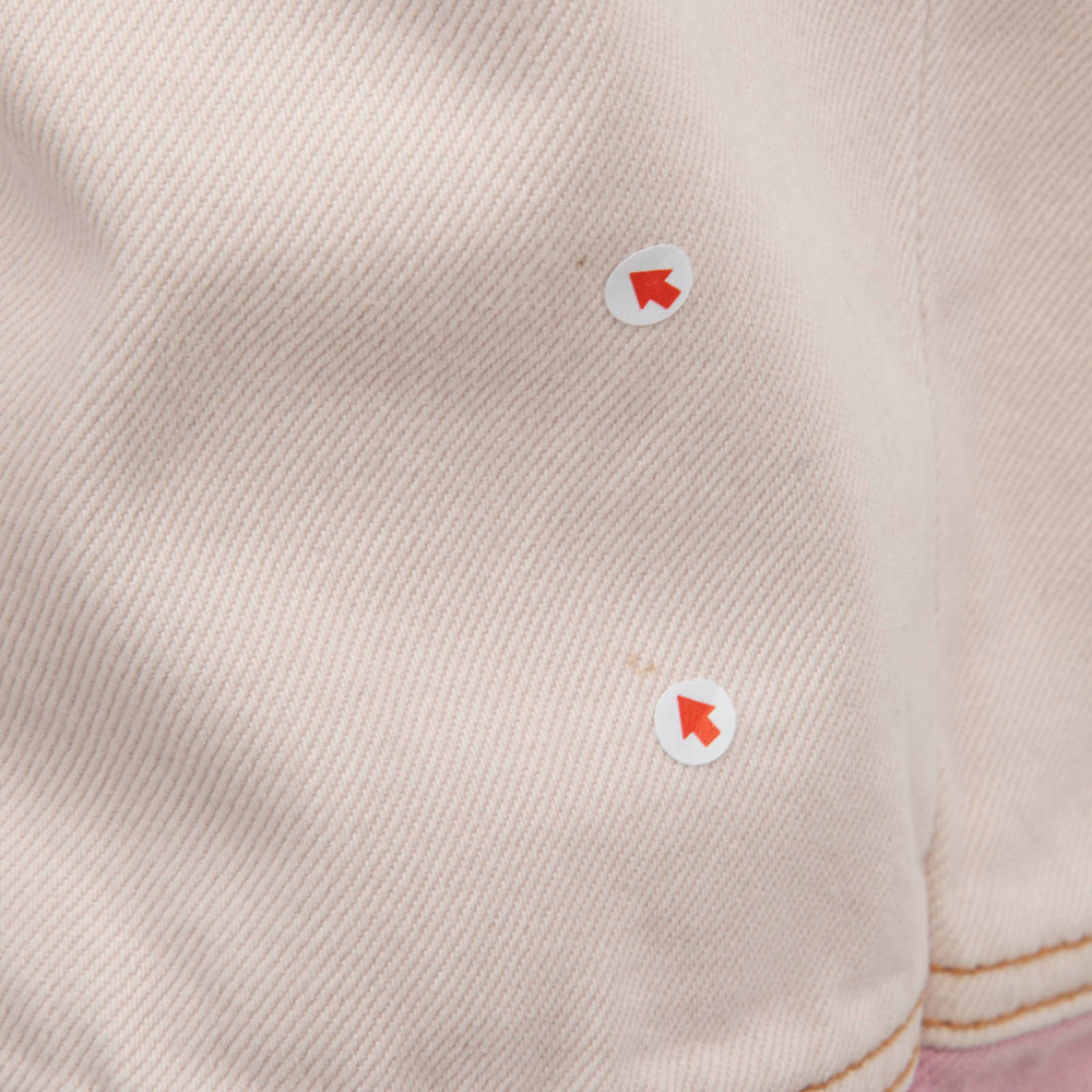 Ganni Pink Denim Two Tone Jeans
