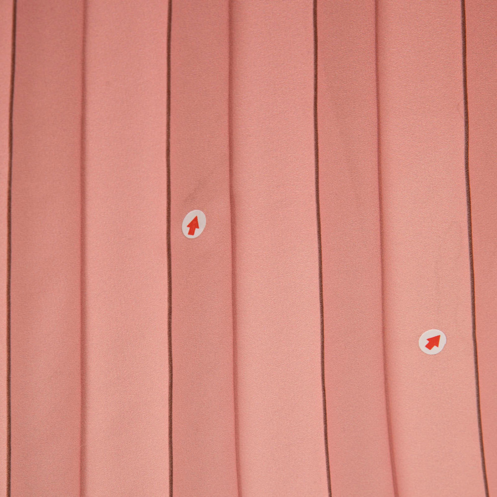 Max Mara Brown & Pink Ombre Pleated Skirt