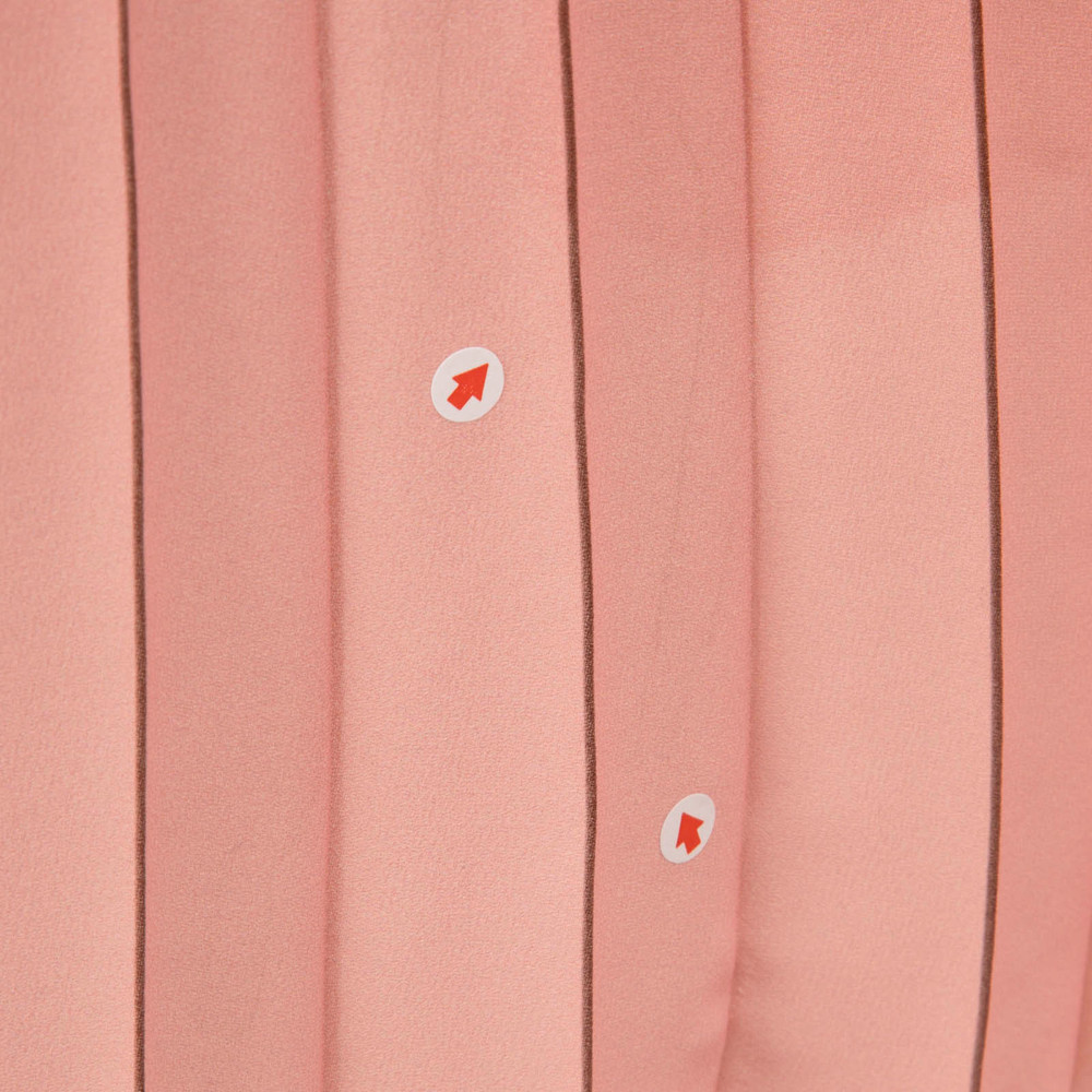 Max Mara Brown & Pink Ombre Pleated Skirt