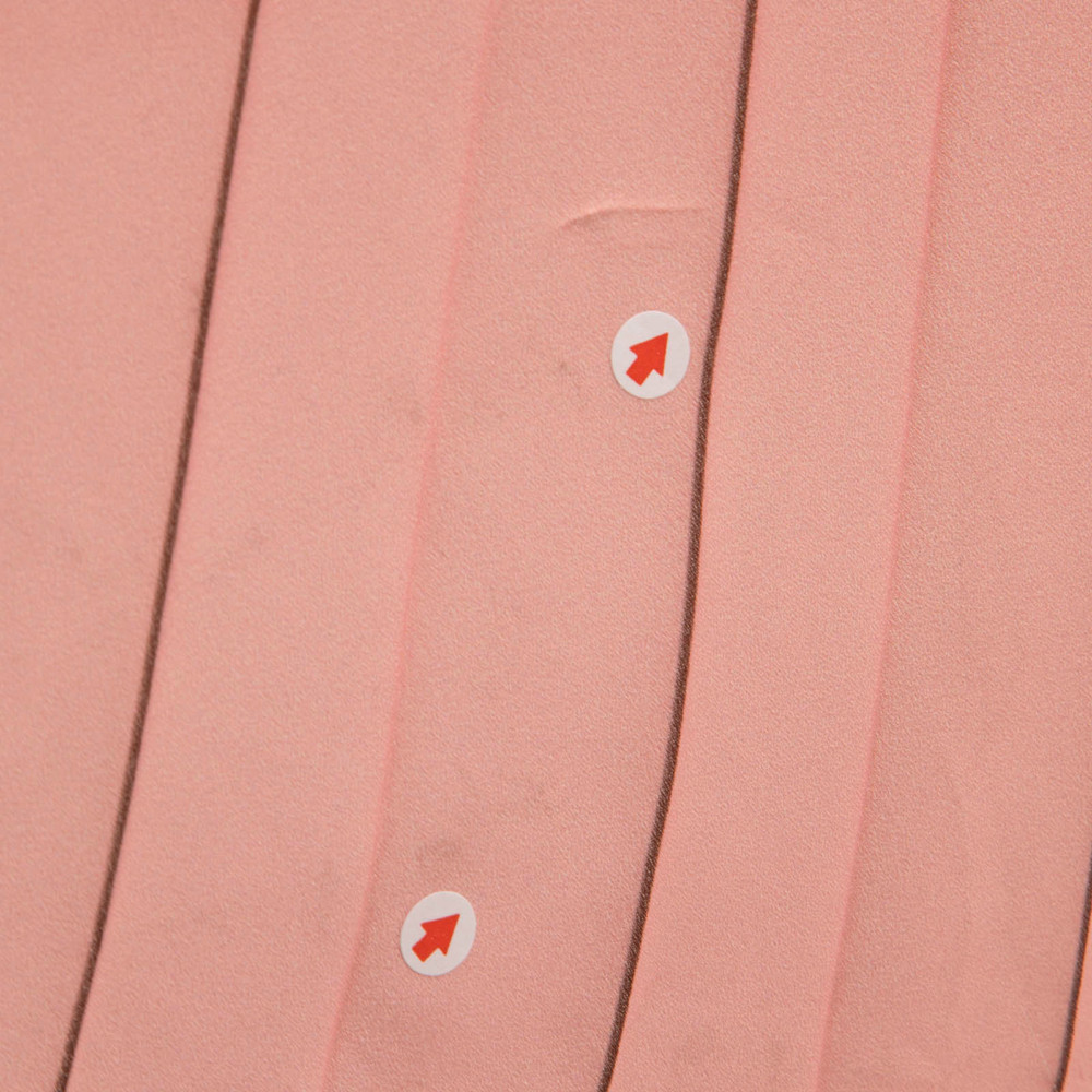 Max Mara Brown & Pink Ombre Pleated Skirt