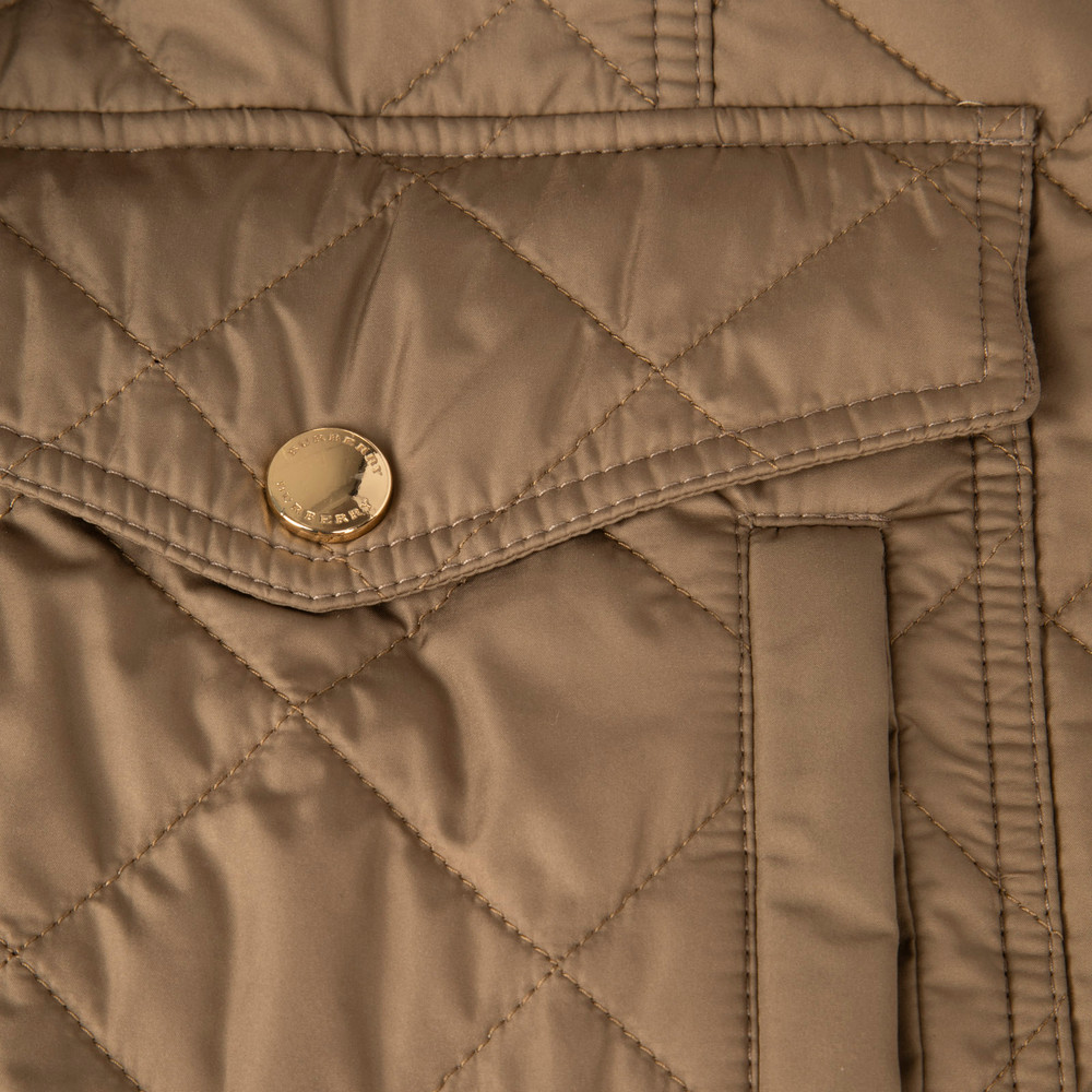 Burberry Khaki Quilted Jacket