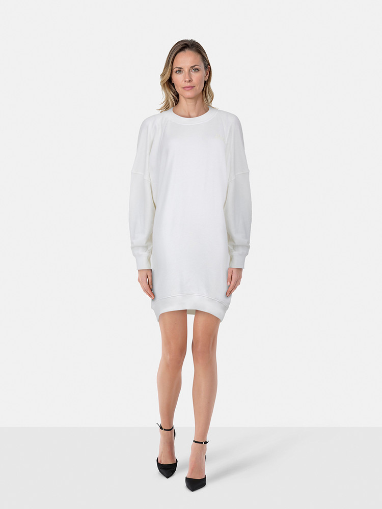 Isabel Marant White Tenery Sweatshirt Dress