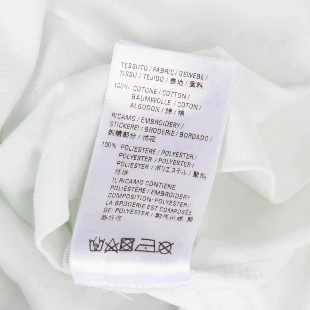Balenciaga White Embroidered Logo Top