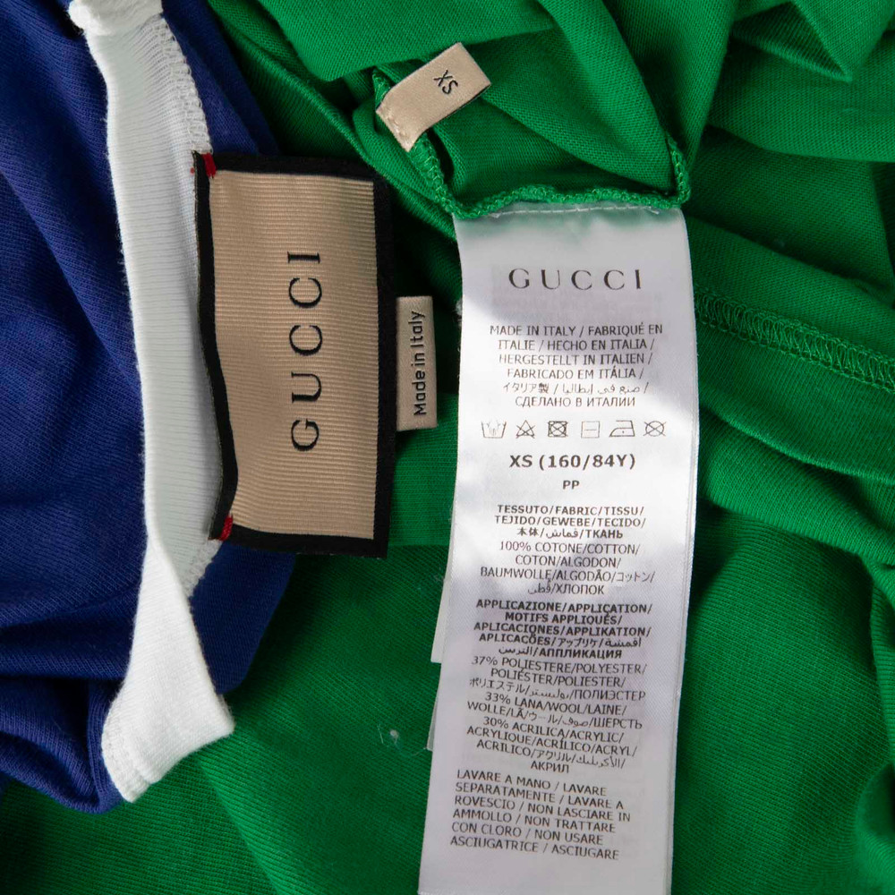 Gucci Blue & Green Oversized T-Shirt