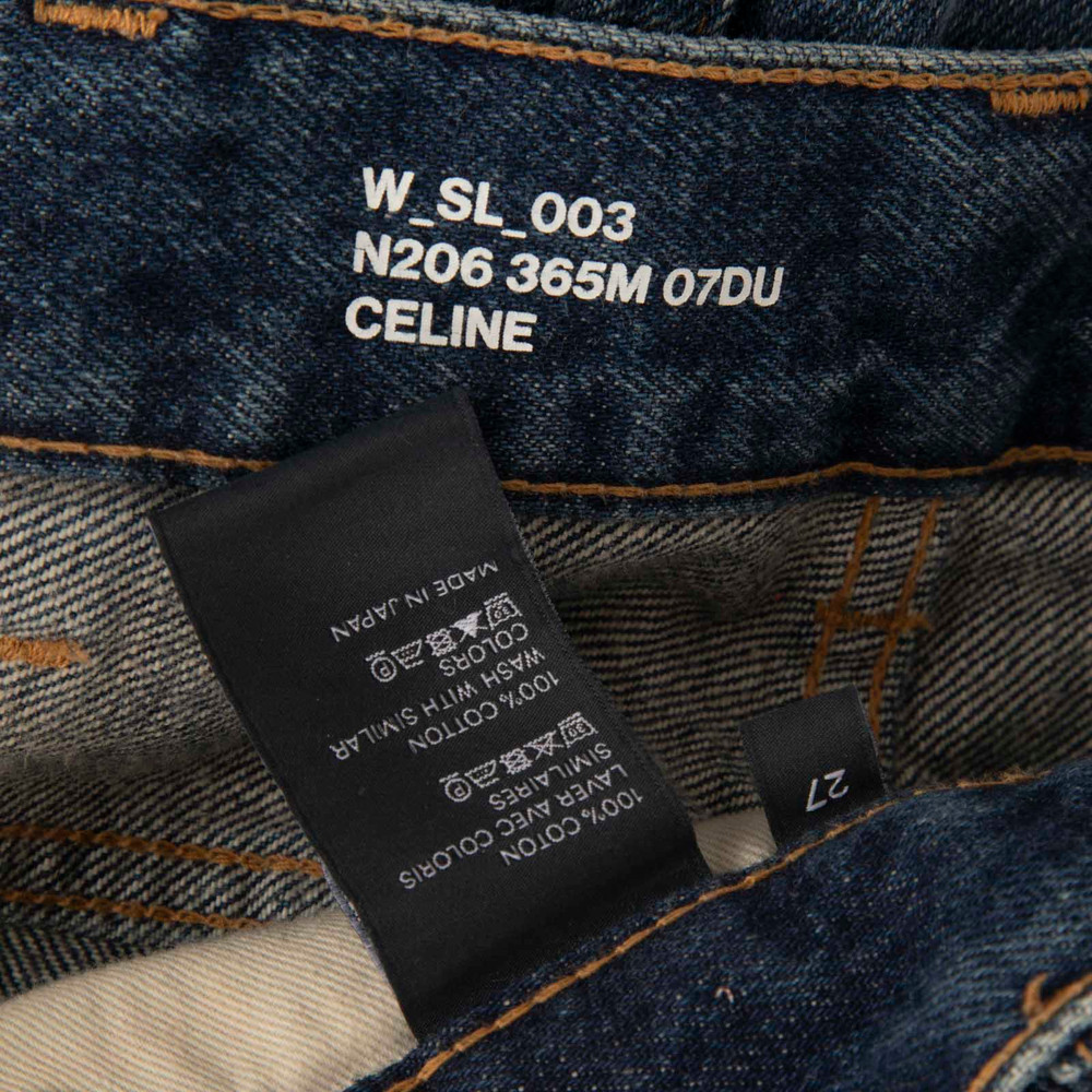 Céline Blue Denim High Rise Skinny Jeans