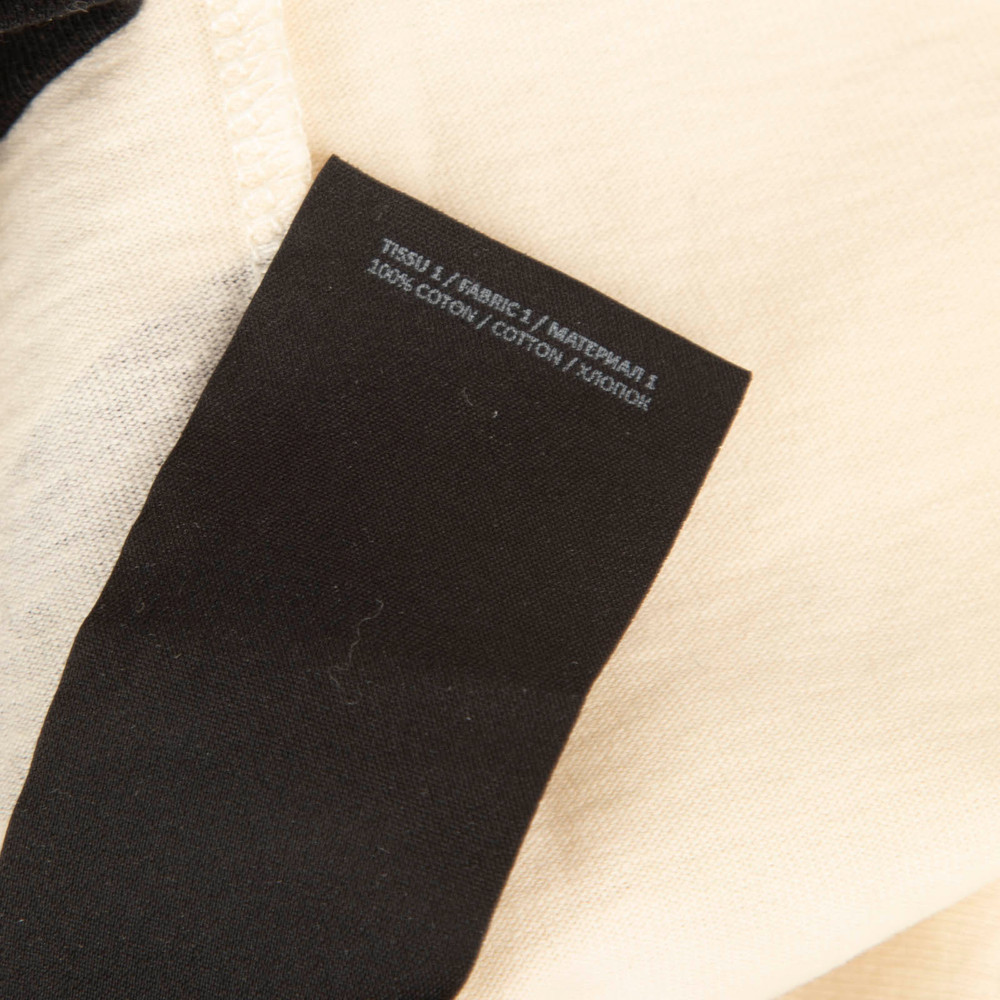 Balmain Ecru & Black Logo-Glamorama T-Shirt