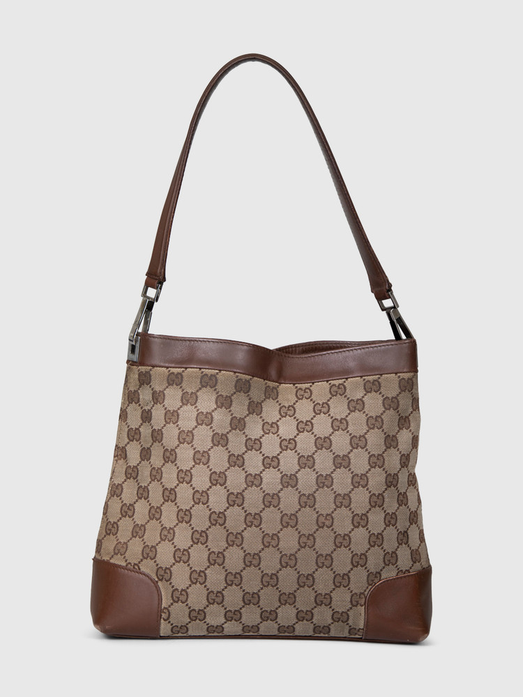 Gucci Vintage Brown Monogram Tote Bag