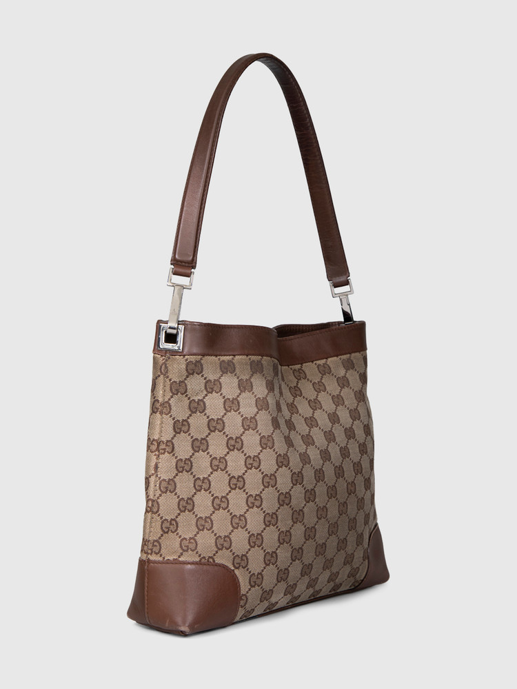 Gucci Vintage Brown Monogram Tote Bag