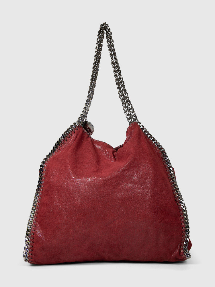 Stella McCartney Burgundy Vegan Suede Falabella Bag