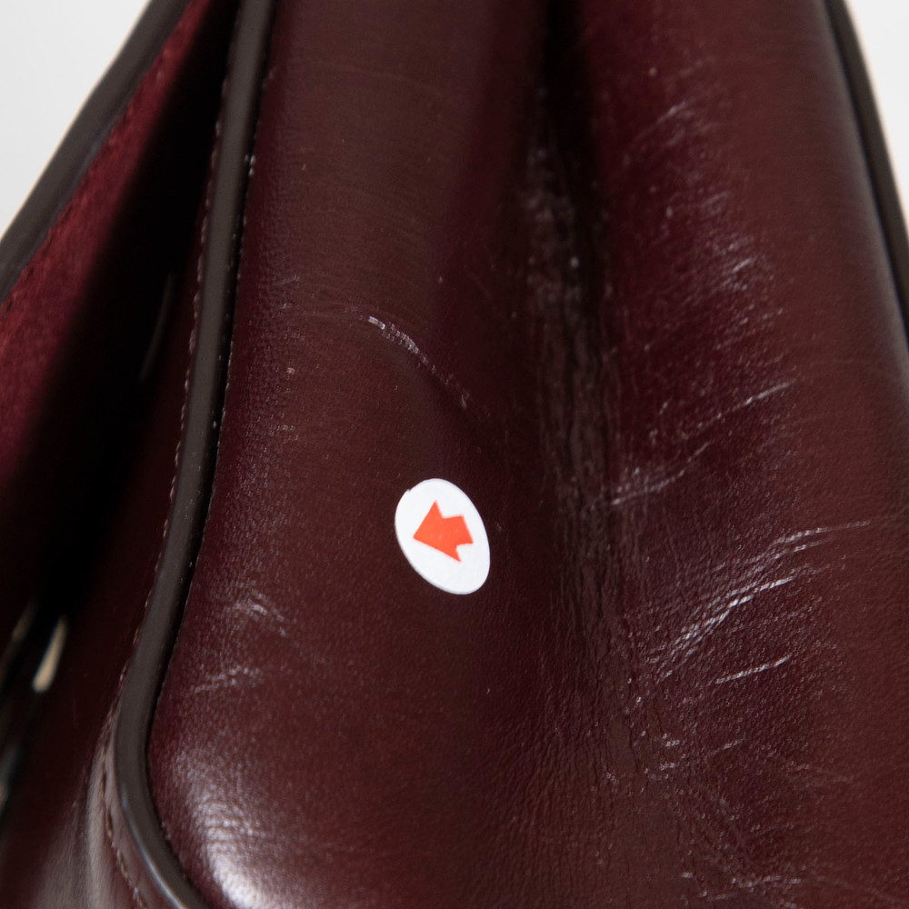 Mulberry Burgundy Leather Mini Lily Crossbody Bag