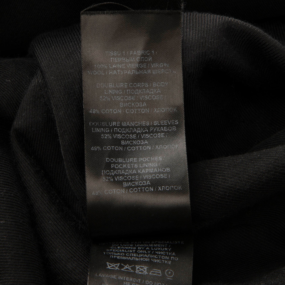 Balmain Black Wool Mini Blazer Dress