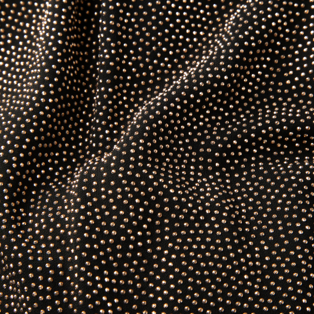 Saint Laurent Gold Crystal Embellished Dress