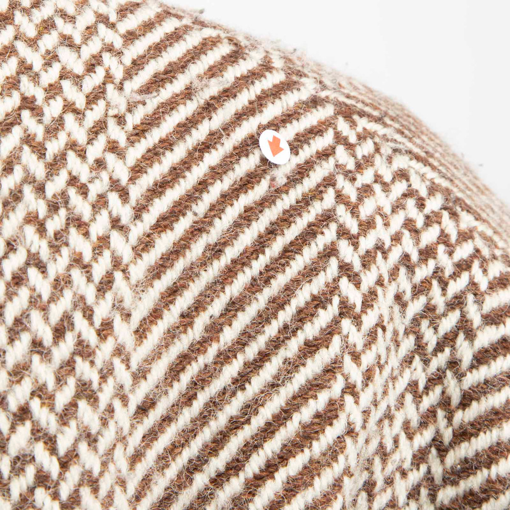 A.P.C. Beige Wool Herringbone Coat