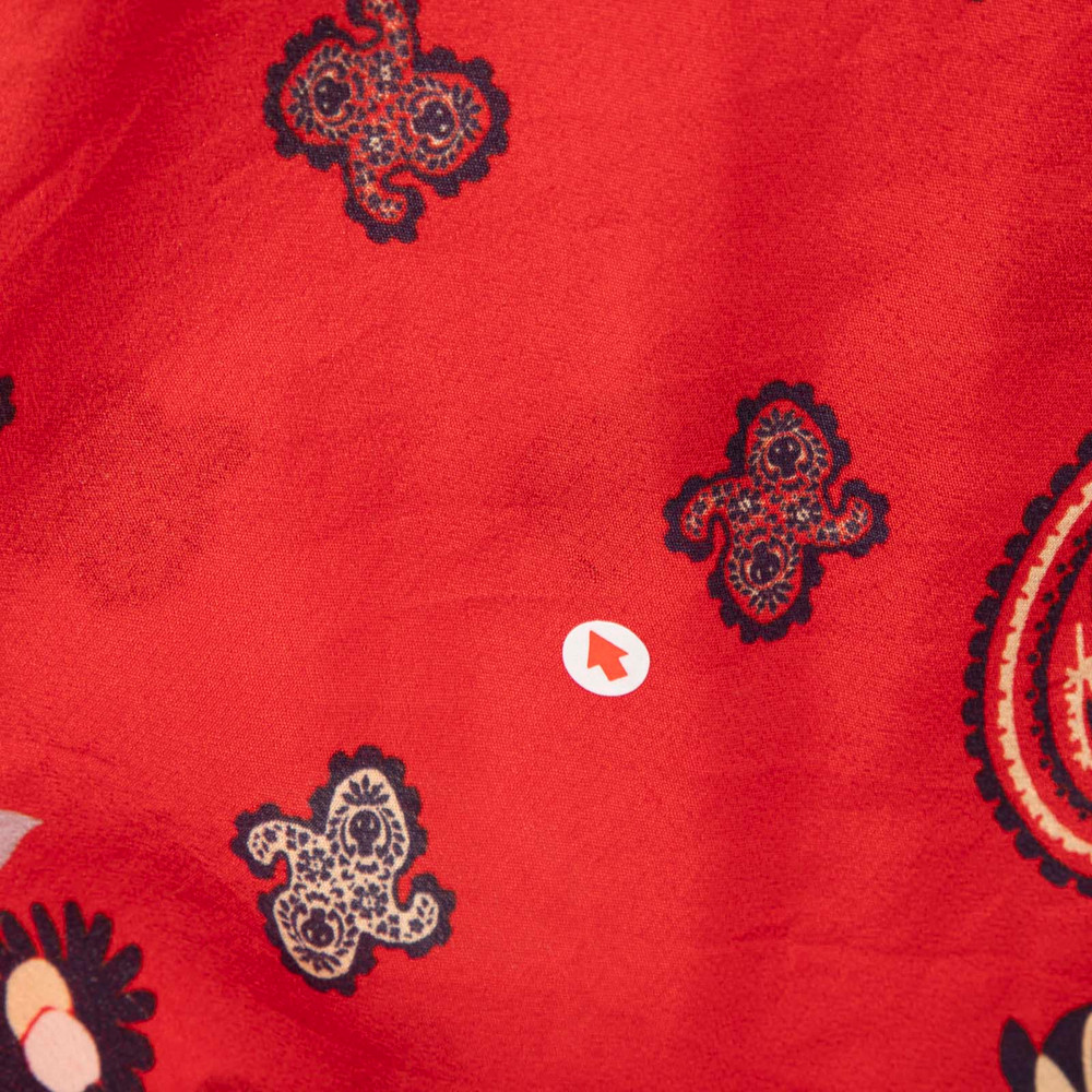 Zadig & Voltaire Red Rap Daisy Midi Dress