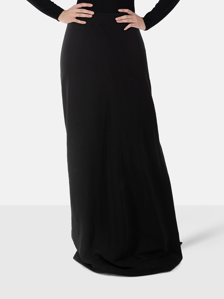 Plein Sud Black Maxi Straight Skirt
