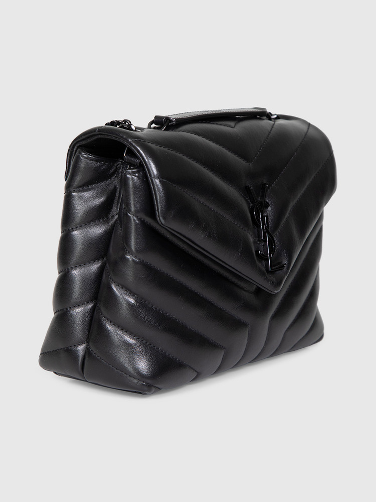 Second Hand Saint Laurent Black Leather Lou Lou Small Bag
