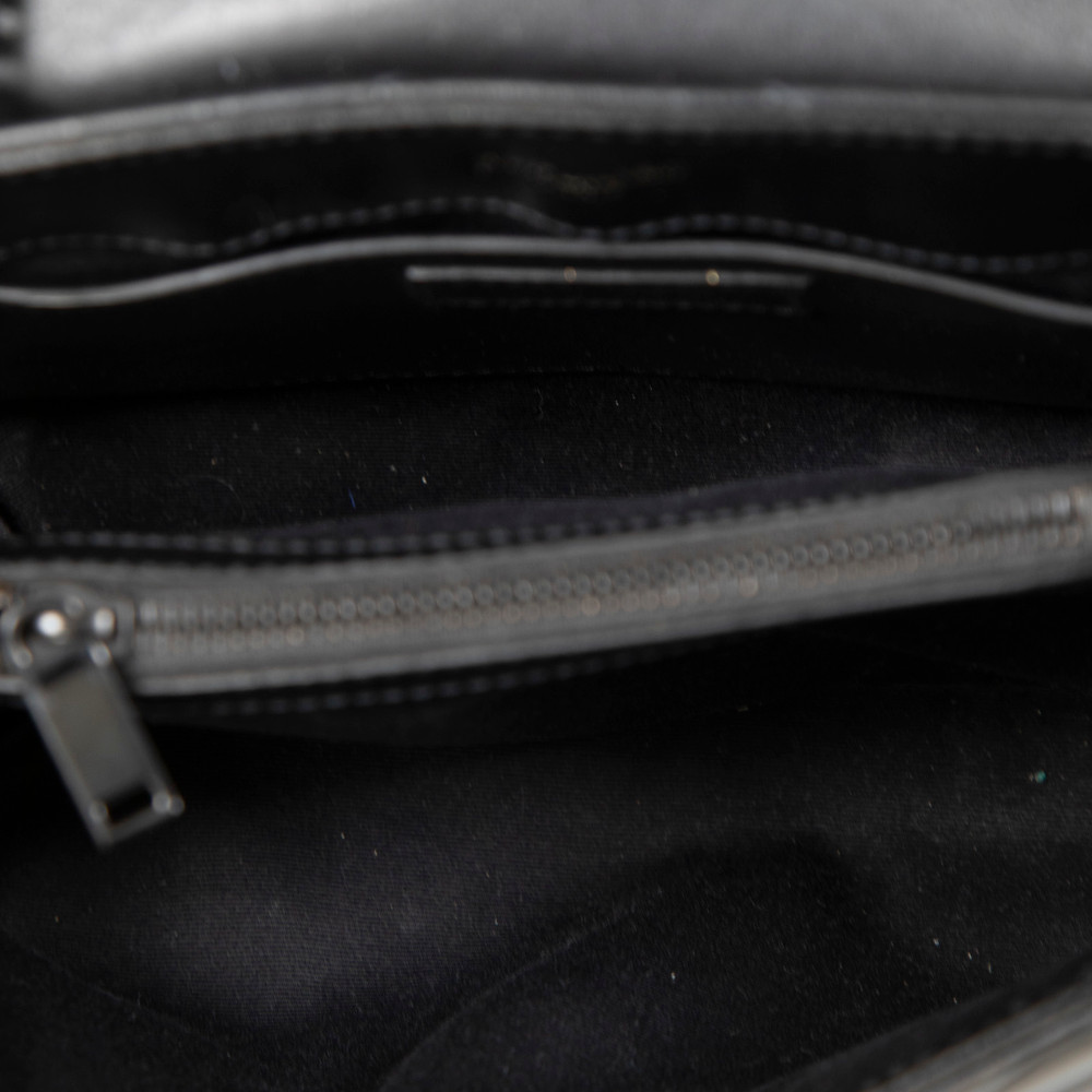 Second Hand Saint Laurent Black Leather Lou Lou Small Bag