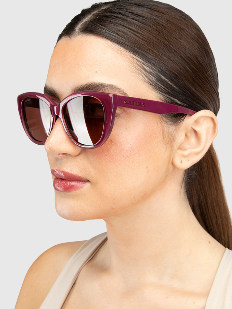 Second Hand Gucci Burgundy Tinted Sunglasses