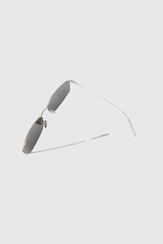 Céline Silver Metal Triomphe Rhinestone Sunglasses