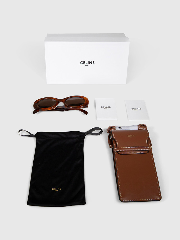 Céline Havana Oval Triomphe Sunglasses