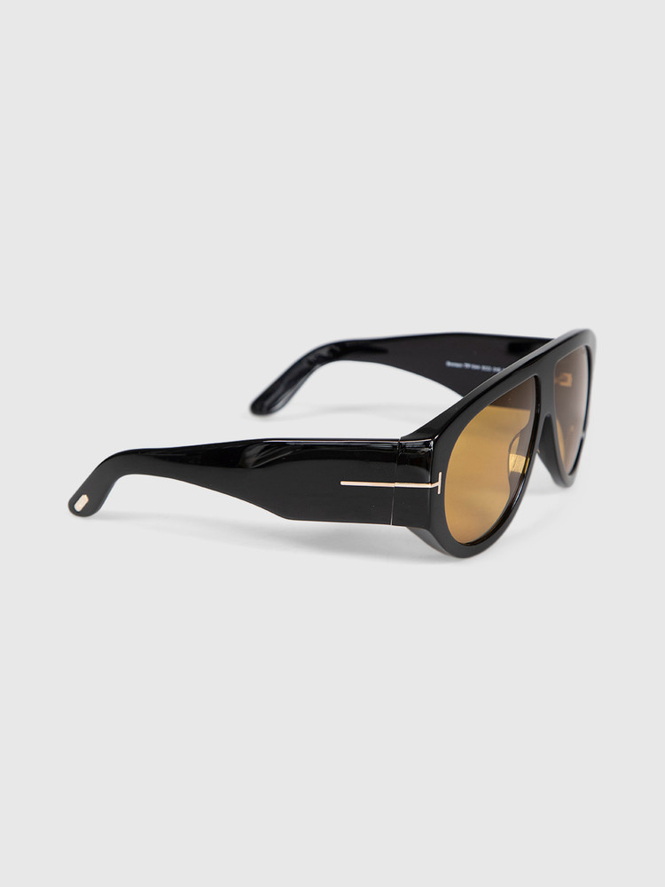 Second Hand Tom Ford Bronson Brown Pilot Sunglasses
