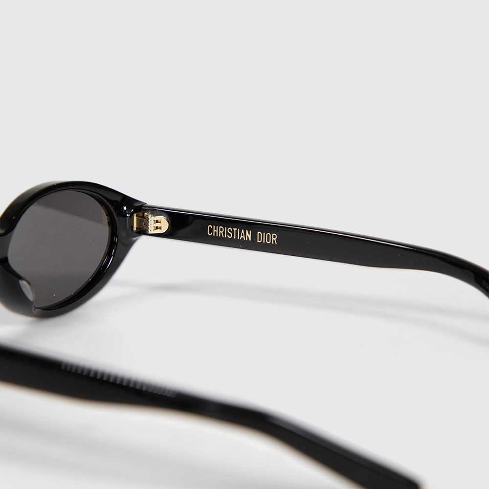 Dior DiorPacific R1I Black Oval Sunglasses