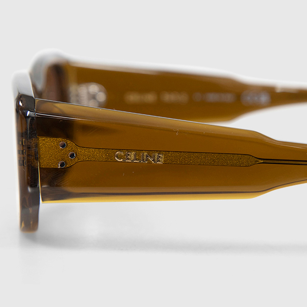 Céline Brown Tinted Rectangular Sunglasses