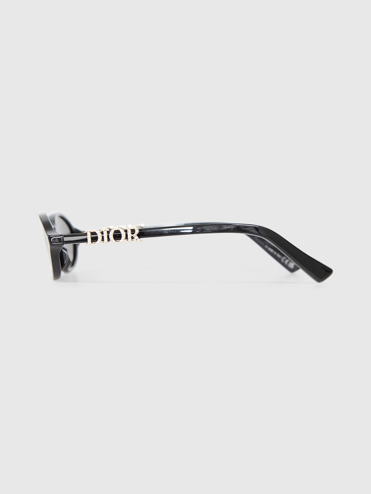 Dior Black Embellished Logo DiorTreasure R1I Sunglasses