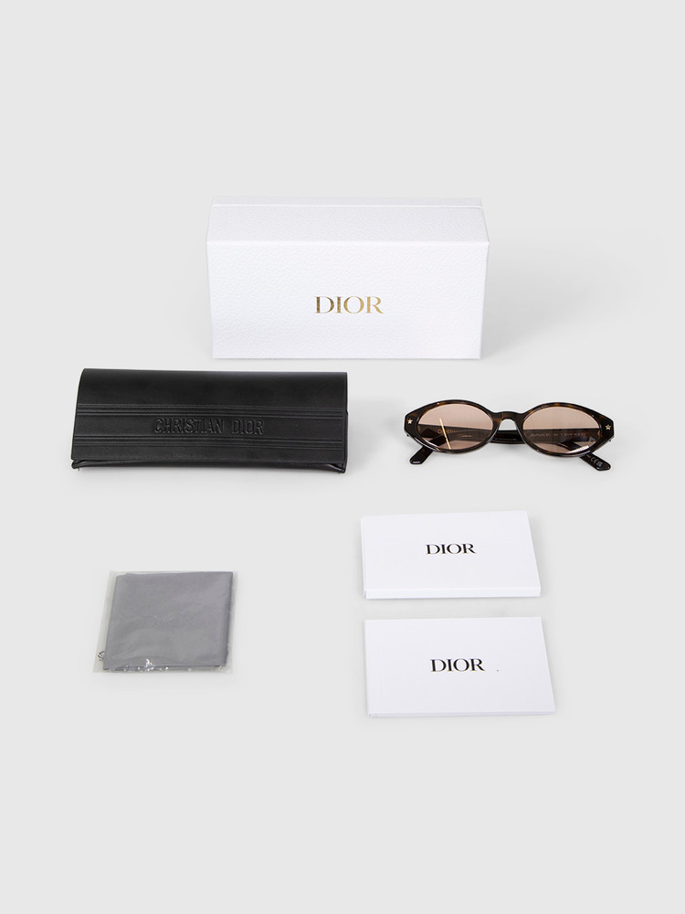 Dior DiorPacific R1I Havana Oval Sunglasses