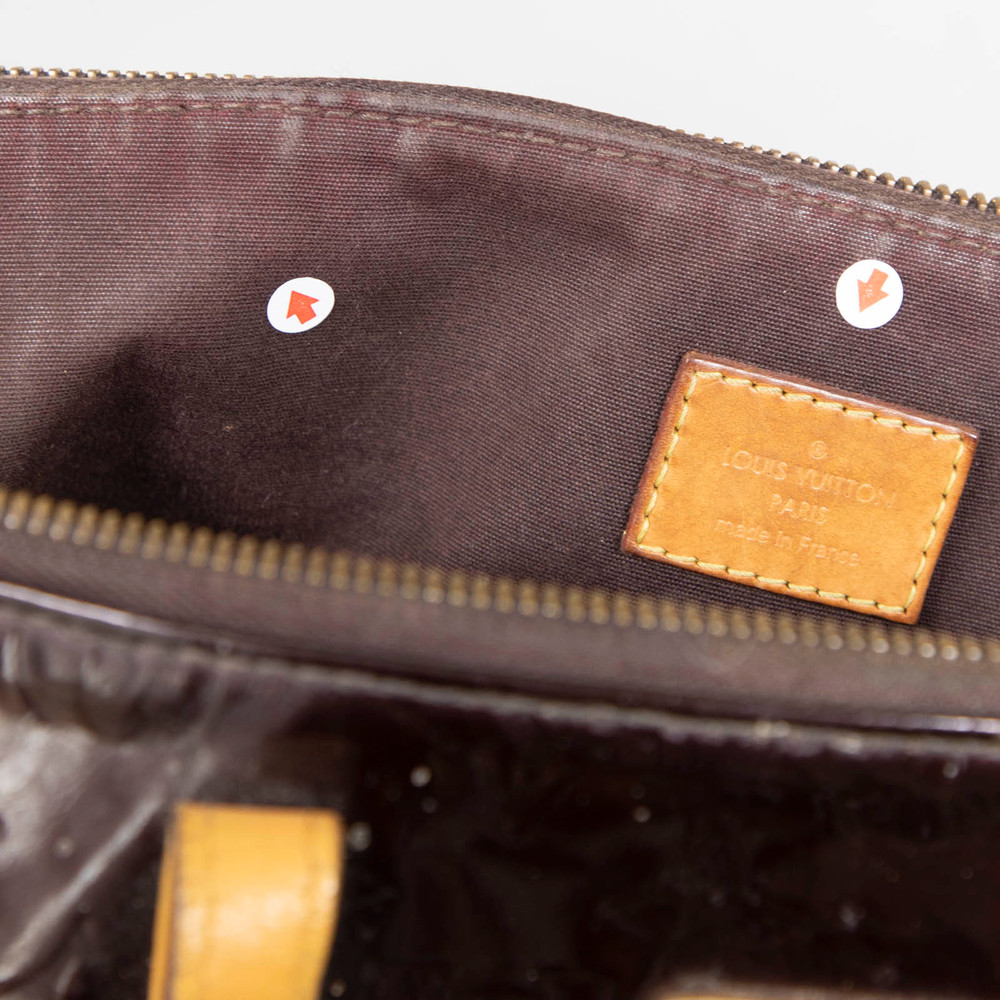 Louis Vuitton Burgundy Bellevue GM Vernis Tote Bag