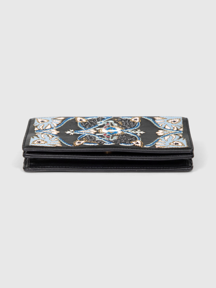 Dior SS 2017 Tarot Embroidered Leather Clutch