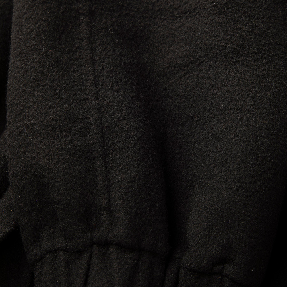 ba&sh Black Wool Long Belted Coat