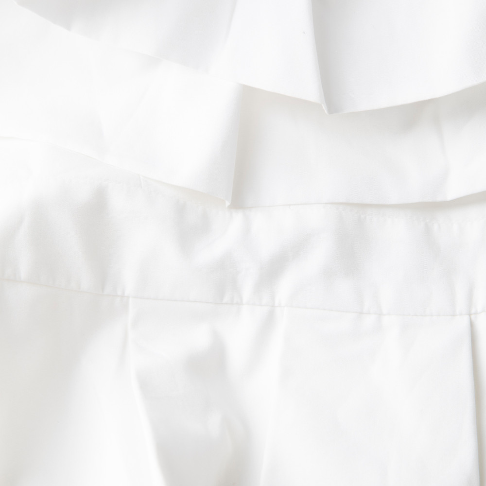 Alexander McQueen White Ruffle Peplum Top