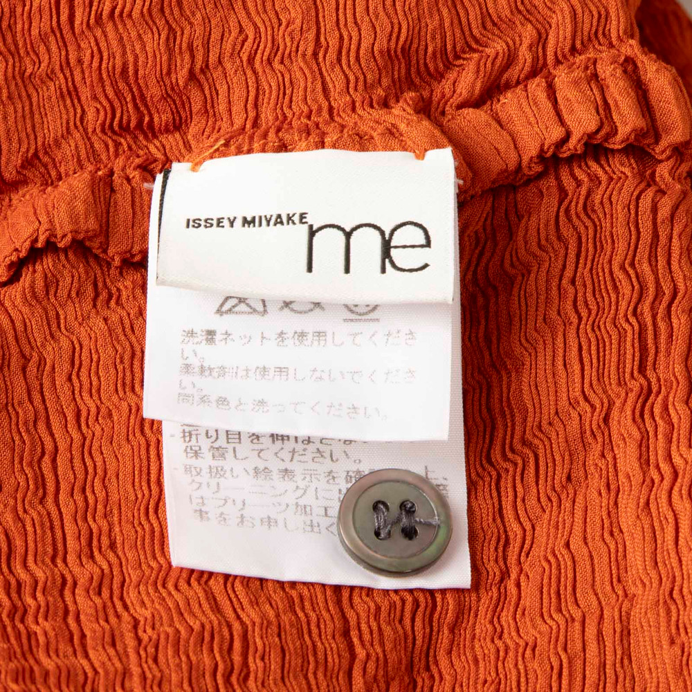 Issey Miyake Issey Miyake Me Orange Button Up Blouse