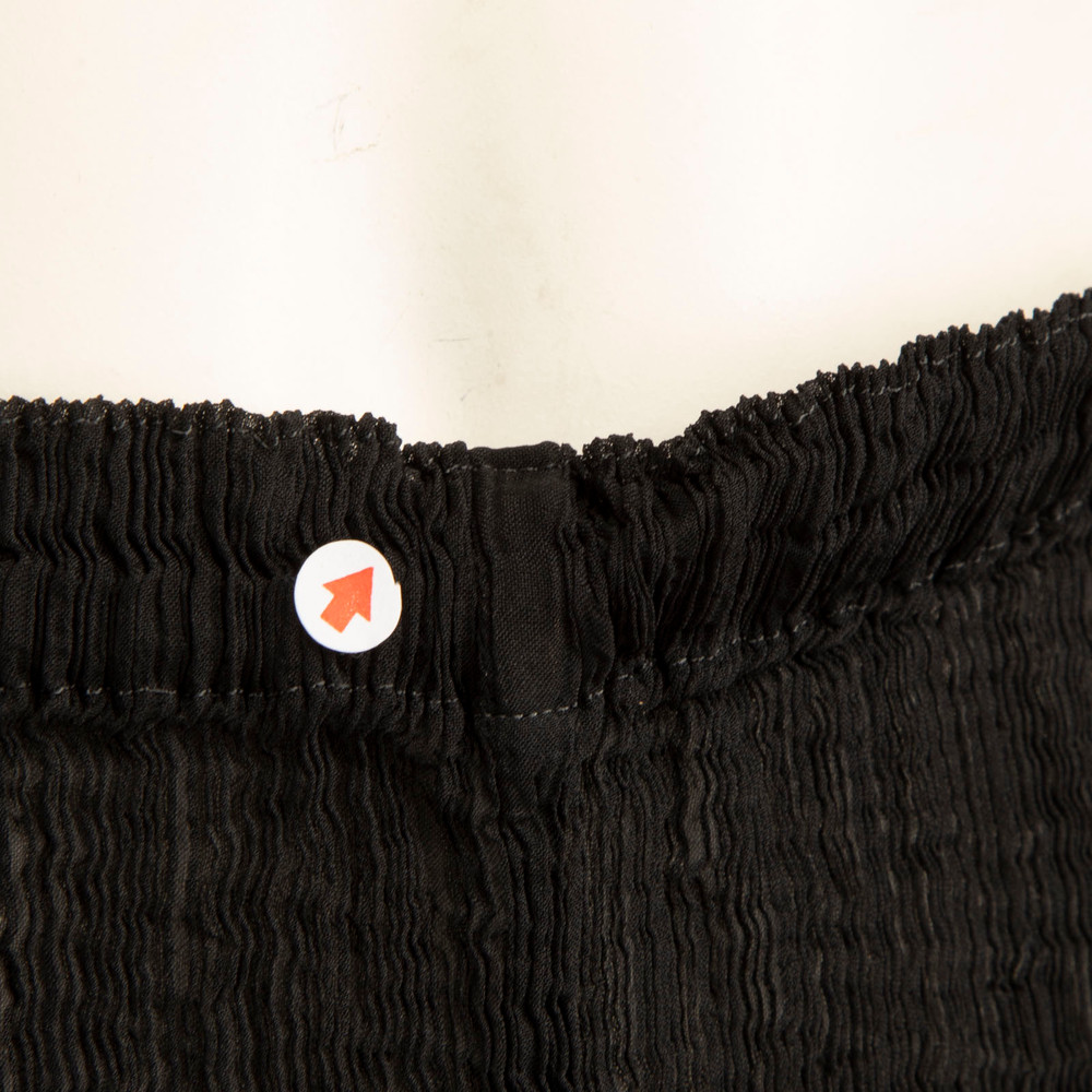 Issey Miyake Pleats Please Black Sheer Trousers