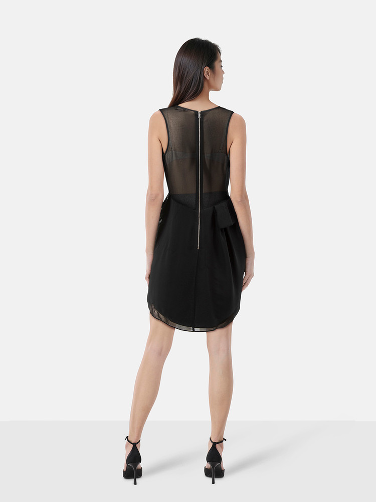 Diane Von Furstenberg Black Sleeveless Isabel Dress