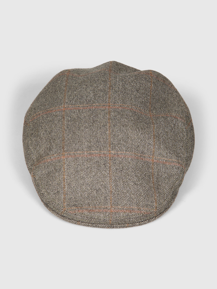 Hermès Grey Wool Bakerboy Cap