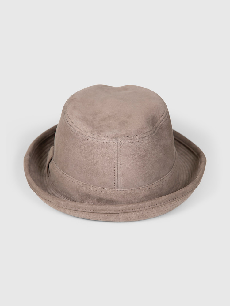 Hermès Taupe Suede Hat