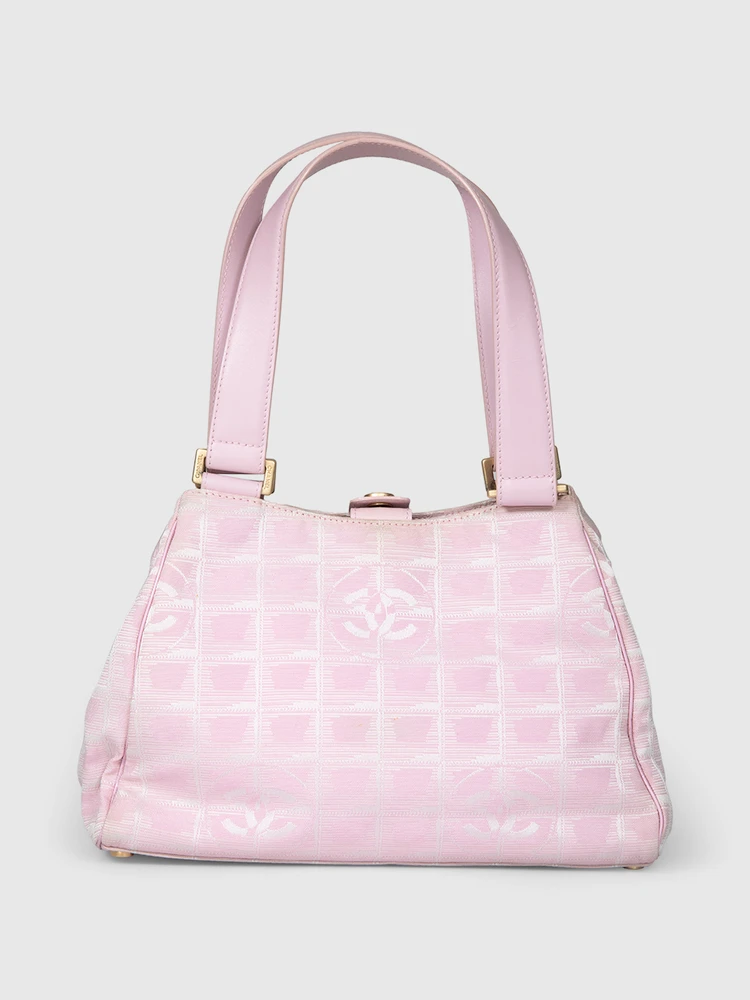 Chanel Vintage 2003-04 Pink Nylon CC Bag