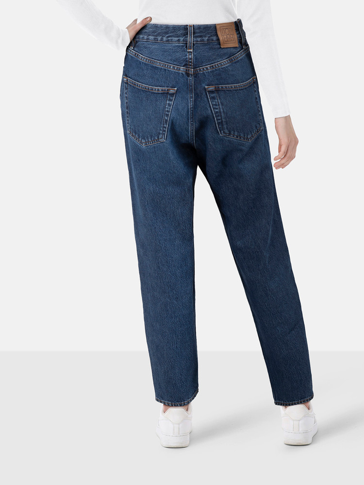Totême Blue Tapered Leg Denim Jeans