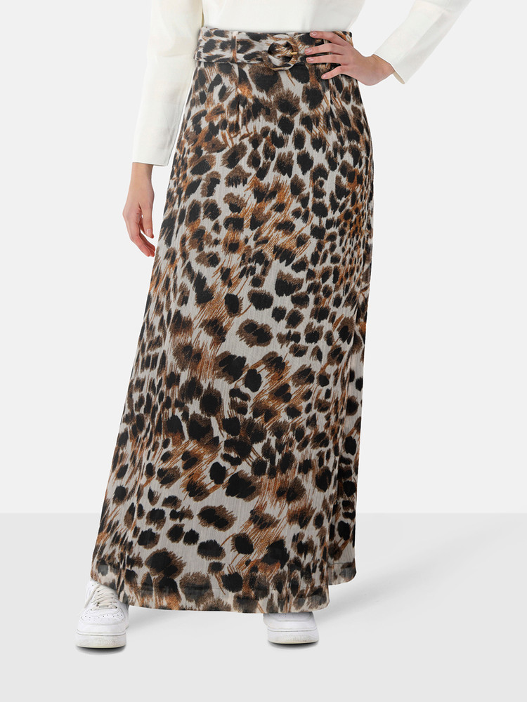 NANUSHKA Leopard Print Maxi Skirt