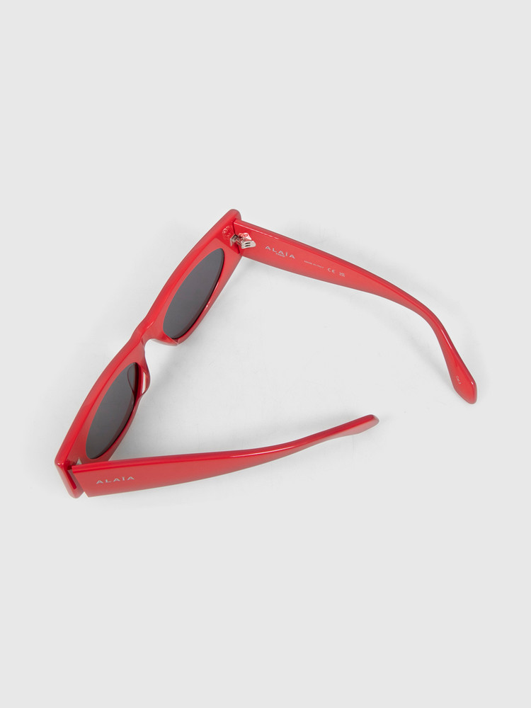 Alaïa Red Cat Eye Sunglasses