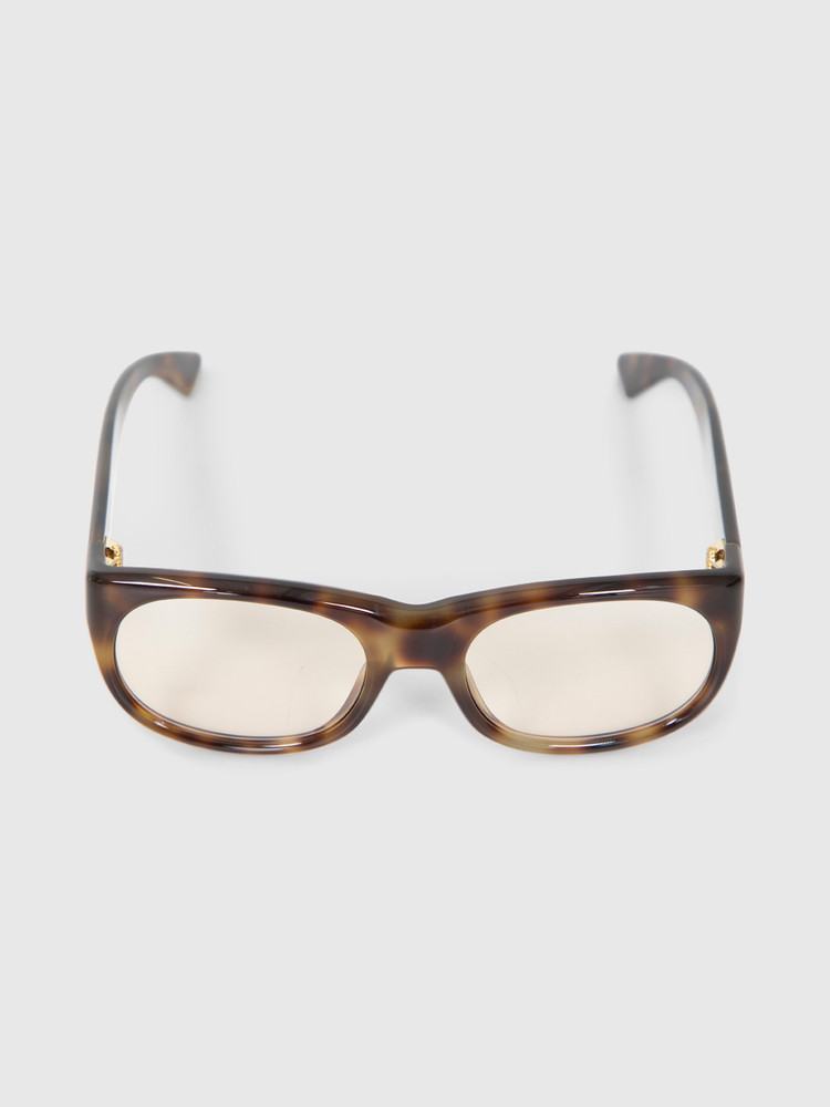 Saint Laurent Havana Rectangle Romy Sunglasses