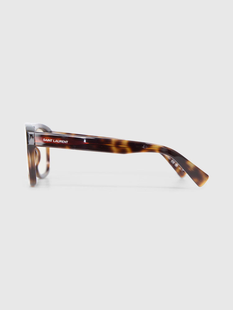 Saint Laurent Havana D-Frame Sunglasses